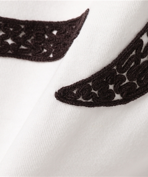 ALDIES(アールディーズ)の「Force Embroidery T フォース エンブロイダリー Tシャツ(Tシャツ/カットソー・メンズ・パープル/ホワイト/ブラック/グレー・LARGE/MEDIUM/SMALL/X-LARGE)」の6枚目の写真