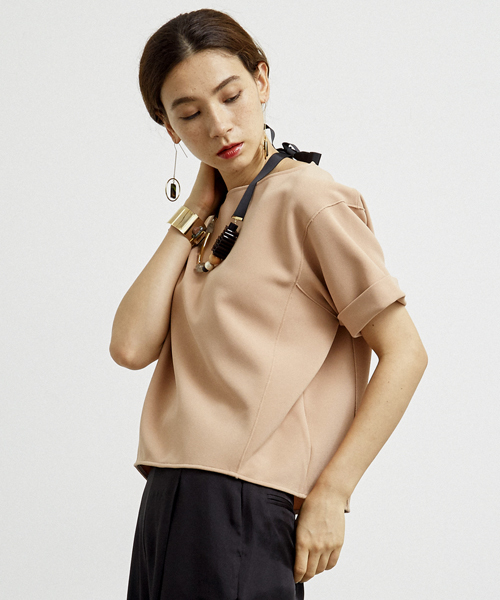 UNITED TOKYO（ユナイテッドトウキョウ）の「ハイパワーカットオフTEE（Tシャツ/カットソー・レディース・ブラック/ホワイト/ピンク・FREE）」の3枚目の写真