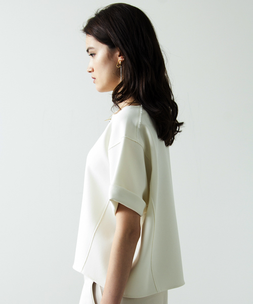 UNITED TOKYO（ユナイテッドトウキョウ）の「ハイパワーカットオフTEE（Tシャツ/カットソー・レディース・ブラック/ホワイト/ピンク・FREE）」の4枚目の写真