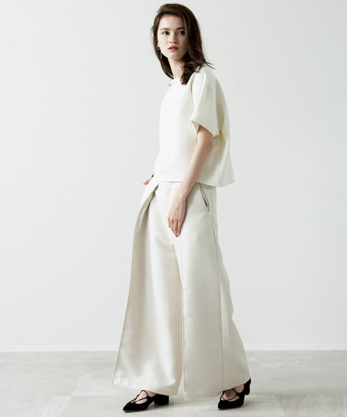 UNITED TOKYO（ユナイテッドトウキョウ）の「ハイパワーカットオフTEE（Tシャツ/カットソー・レディース・ブラック/ホワイト/ピンク・FREE）」の6枚目の写真