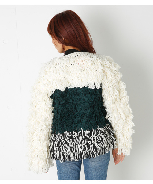 SLY（スライ）の「VOLUME LOOP LG COAT（その他アウター・レディース・マルチ/オフホワイト/ブラック・FREE）」の8枚目の写真