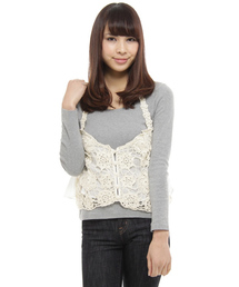 NANO universe | かぎ針モチーフキャミ(キャミソール)