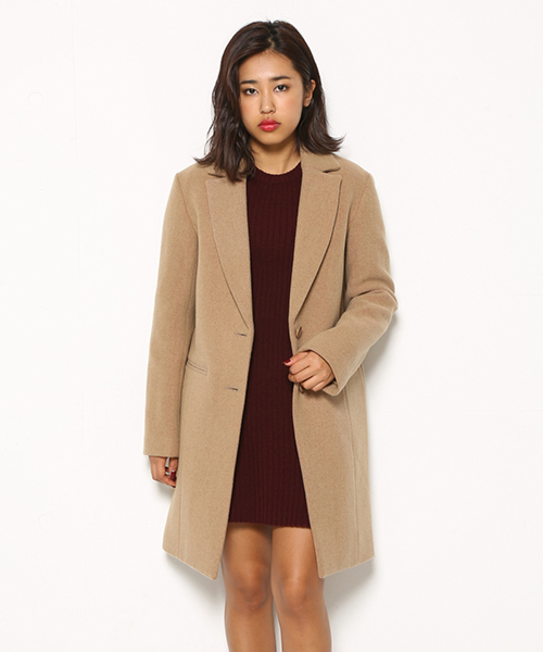 SLY（スライ）の「CHESTER SHORT COAT（チェスターコート・レディース・ブラック/グレー/ネイビー/ベージュ・1/2）」の4枚目の写真