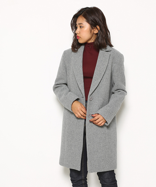 SLY（スライ）の「CHESTER SHORT COAT（チェスターコート・レディース・ブラック/グレー/ネイビー/ベージュ・1/2）」の3枚目の写真