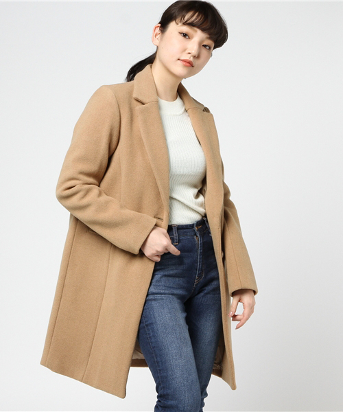 SLY（スライ）の「CHESTER SHORT COAT（チェスターコート・レディース・ブラック/グレー/ネイビー/ベージュ・1/2）」の13枚目の写真