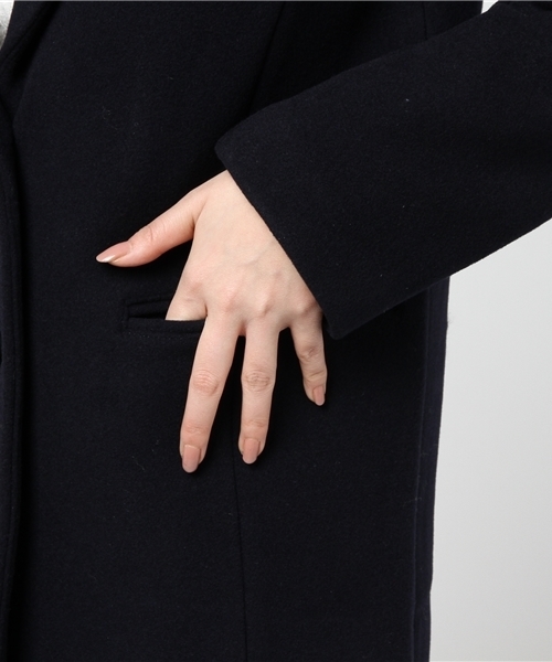 SLY（スライ）の「CHESTER SHORT COAT（チェスターコート・レディース・ブラック/グレー/ネイビー/ベージュ・1/2）」の12枚目の写真