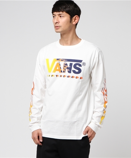 VANS（バンズ）の「VANS・ファイヤーロゴロングTシャツ（Tシャツ