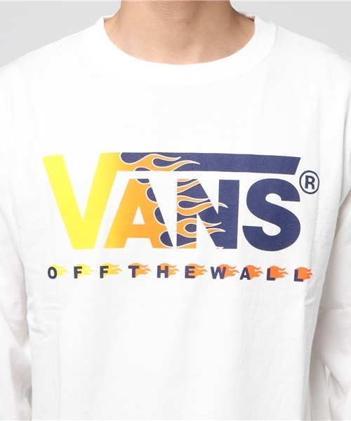 VANS（バンズ）の「VANS・ファイヤーロゴロングTシャツ（Tシャツ 