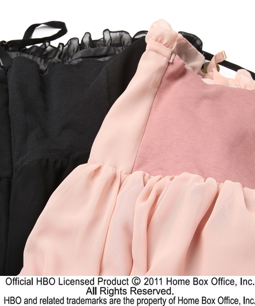 the Closet（ザ　クローゼット）の「【SEX AND THE CITY】ワンピースドレス（ワンピース・レディース・ピンク/ブラック・Msize/Ssize）」の8枚目の写真