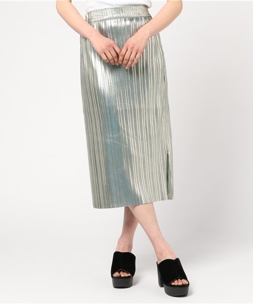 PUNYUS（プニュズ）の「キラキラプリーツスカート（スカート・レディース・ピンク/ゴールド/グリーン系その他・1/3/4/2）」の2枚目の写真