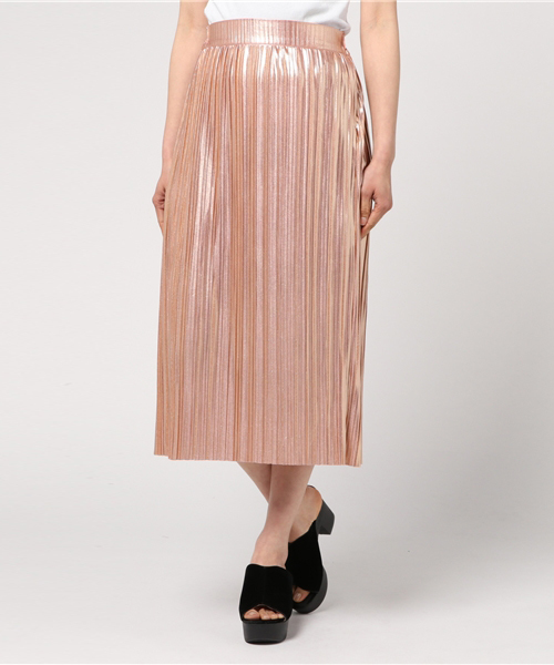 PUNYUS（プニュズ）の「キラキラプリーツスカート（スカート・レディース・ピンク/ゴールド/グリーン系その他・1/3/4/2）」の3枚目の写真