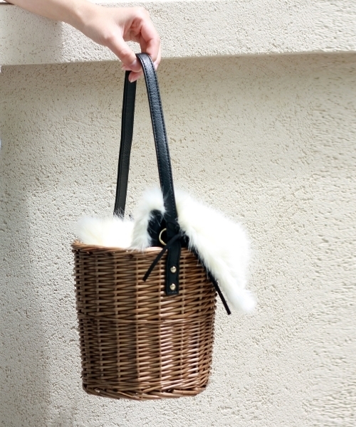 le.coeur blanc（ルクールブラン）の「【WEB限定PRICE】ファーフラップカゴバッグ（かごバッグ・レディース・アイボリー・FREE）」の20枚目の写真