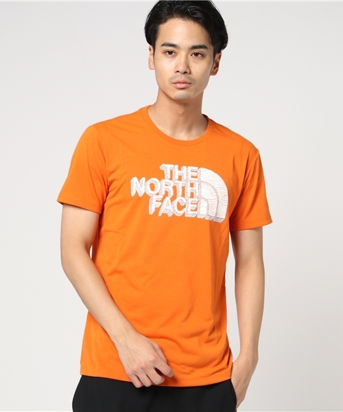 THE NORTH FACE（ザノースフェイス）の「ザ・ノース・フェイス　メンズカットソー　 /　TNFグラフィックティー（Tシャツ/カットソー・メンズ・ネイビー/オレンジ/グレー/ホワイト・SMALL/LARGE/MEDIUM/X-LARGE）」の4枚目の写真