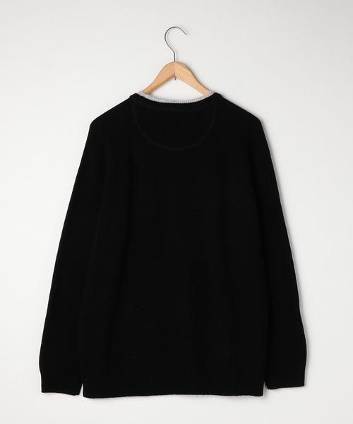 coen（コーエン）の「【手洗い可】ラムウールブレンドウォッシャブルクルーネックニット（ニット/セーター・メンズ・ブラック/グレー/イエロー/ワイン・SMALL/MEDIUM/LARGE/X-LARGE）」の5枚目の写真