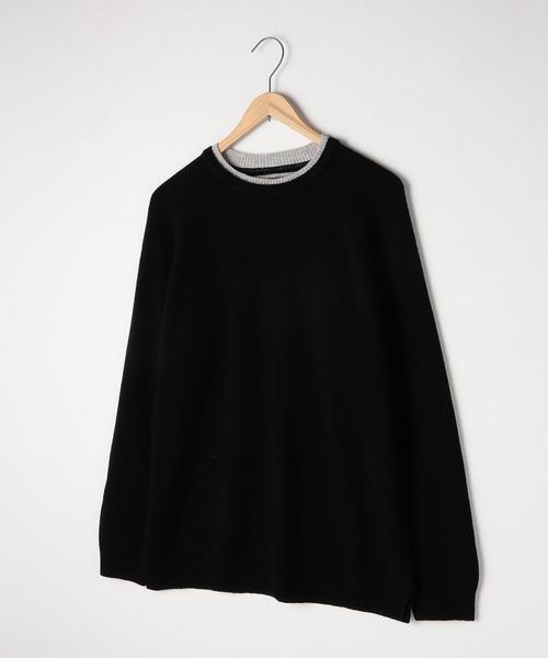 coen（コーエン）の「【手洗い可】ラムウールブレンドウォッシャブルクルーネックニット（ニット/セーター・メンズ・ブラック/グレー/イエロー/ワイン・SMALL/MEDIUM/LARGE/X-LARGE）」の19枚目の写真