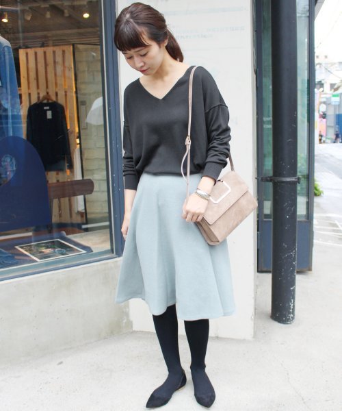 SLOBE IENA（スローブイエナ）の「フランネルサーキュラースカート◆（スカート・レディース・ベージュ/ブルー/ネイビー/パープル系その他/ピンク・36/38/40/S36/T38）」の22枚目の写真