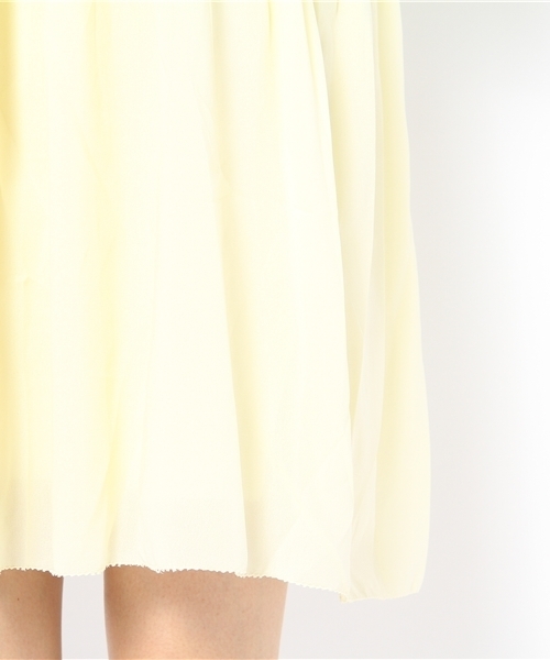 Kastane（カスタネ）の「バイカラーハシゴレースOP（ワンピース・レディース・ライトグリーン/ピンクベージュ/ブルー/ベージュ・FREE）」の6枚目の写真