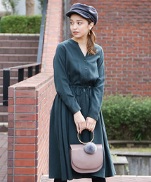 N.（N. Natural Beauty Basic） | ピーチノーカラーワンピース(ワンピース)