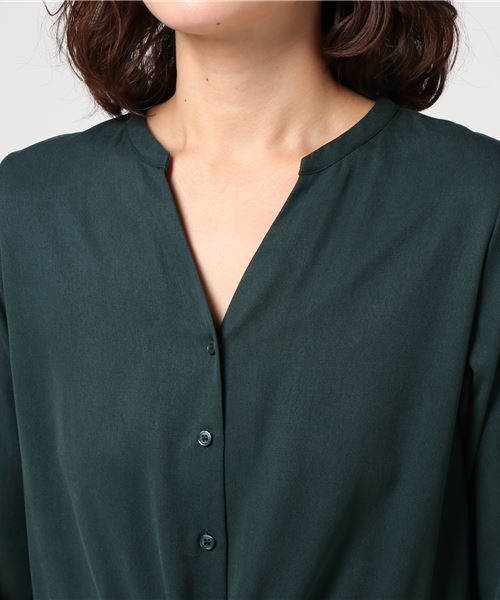 N.（N. Natural Beauty Basic）（エヌエヌナチュラルビューティーベーシック）の「ピーチノーカラーワンピース（ワンピース・レディース・グレー/ピンク/ネイビー/グリーン・MEDIUM）」の15枚目の写真