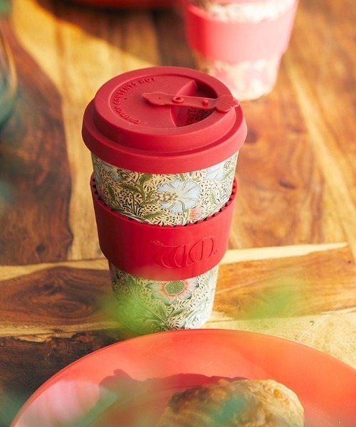 SiNCERE（シンシア）の「<Ecoffee Cup/エコーヒーカップ>WILLIAM MORRIS/ウィリアム モリス 400ml（グラス/マグカップ/タンブラー・レディース・ピンク/グリーン/レッド/ネイビー/ブルー/ローズ/ライトグリーン/オレンジ・ONE SIZE）」の7枚目の写真