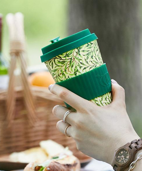 SiNCERE（シンシア）の「<Ecoffee Cup/エコーヒーカップ>WILLIAM MORRIS/ウィリアム モリス 400ml（グラス/マグカップ/タンブラー・レディース・ピンク/グリーン/レッド/ネイビー/ブルー/ローズ/ライトグリーン/オレンジ・ONE SIZE）」の2枚目の写真