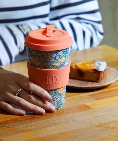 SiNCERE（シンシア）の「<Ecoffee Cup/エコーヒーカップ>WILLIAM MORRIS/ウィリアム モリス 400ml（グラス/マグカップ/タンブラー・レディース・ピンク/グリーン/レッド/ネイビー/ブルー/ローズ/ライトグリーン/オレンジ・ONE SIZE）」の12枚目の写真