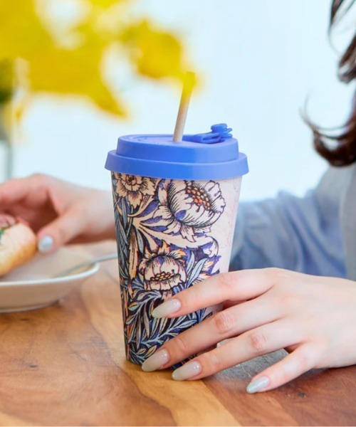 SiNCERE（シンシア）の「<Ecoffee Cup/エコーヒーカップ>WILLIAM MORRIS/ウィリアム モリス 400ml（グラス/マグカップ/タンブラー・レディース・ピンク/グリーン/レッド/ネイビー/ブルー/ローズ/ライトグリーン/オレンジ・ONE SIZE）」の16枚目の写真