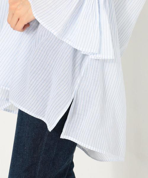 ne Quittez pas✨ヌキテパ　ピンタック ロングシャツブラウス　フリー ne Quittez pas ヌキテパ 010151ZC5 コットンボイルピンタック