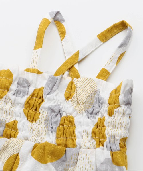 apres les cours（アプレレクール）の「ランダムドット柄浴衣セット（浴衣・キッズ・ネイビー/マスタード・100/110/120/130/140）」の13枚目の写真