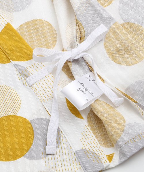 apres les cours（アプレレクール）の「ランダムドット柄浴衣セット（浴衣・キッズ・ネイビー/マスタード・100/110/120/130/140）」の18枚目の写真