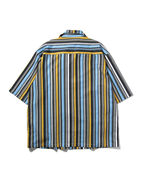 Luv maison(ラブメゾン)の「S Luv ストライプシャツ(シャツ/ブラウス・メンズ・ブルー/オレンジ・M/L/XL)」の6枚目の写真