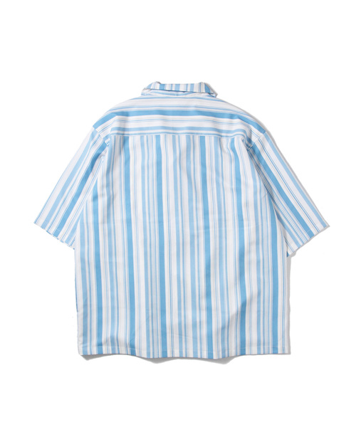 Luv maison(ラブメゾン)の「S Luv ストライプシャツ(シャツ/ブラウス・メンズ・ブルー/オレンジ・M/L/XL)」の7枚目の写真