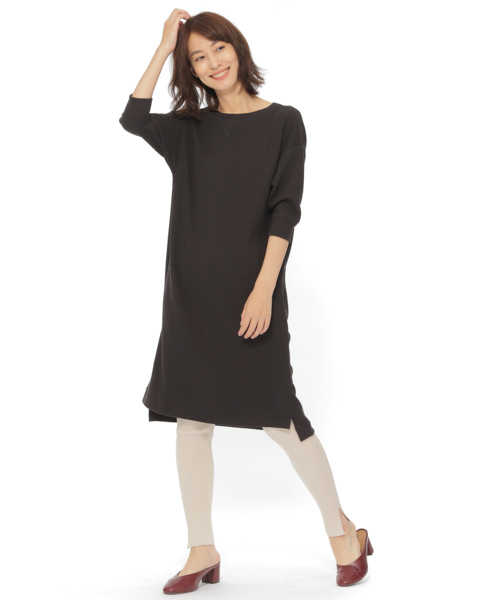 LAKOLE（ラコレ）の「【マシーンウォッシャブル】12Gニットリブレギンス / LAKOLE（レギンス/スパッツ・レディース・アイボリー/ブラック/ベージュ・SMALL/MEDIUM）」の5枚目の写真