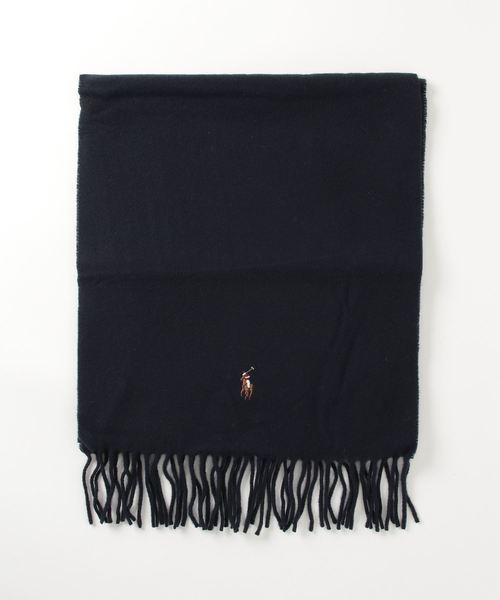 POLO RALPH LAUREN（ポロ ラルフ ローレン）の「ヴァージン ウール スカーフ（マフラー・メンズ・パープル/ネイビー/グリーン/ブラウン系1・ONE SIZE）」の11枚目の写真