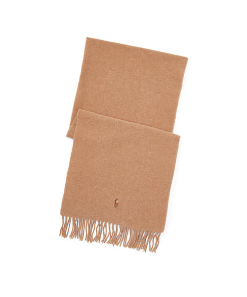 POLO RALPH LAUREN（ポロ ラルフ ローレン）の「ヴァージン ウール スカーフ（マフラー・メンズ・パープル/ネイビー/グリーン/ブラウン系1・ONE SIZE）」の2枚目の写真