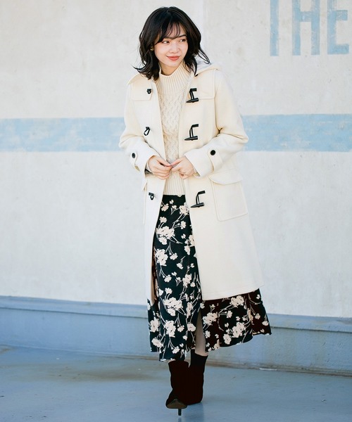 A part by（アパートバイ）の「３GANWケーブルタートル 823149（ニット/セーター・レディース・ブラック/ベージュ/オフホワイト/カーキ・FREE）」の6枚目の写真