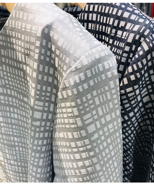 セール チェックジャカード ワンピース 7分袖ワンピース ワンピース ワンピース Newyorker ニューヨーカー のファッション