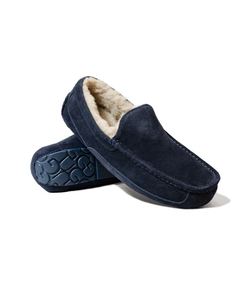 UGG（アグ）の「UGG Ascott2（モカシン/デッキシューズ・メンズ・ブラック/ネイビー・L/M）」の6枚目の写真