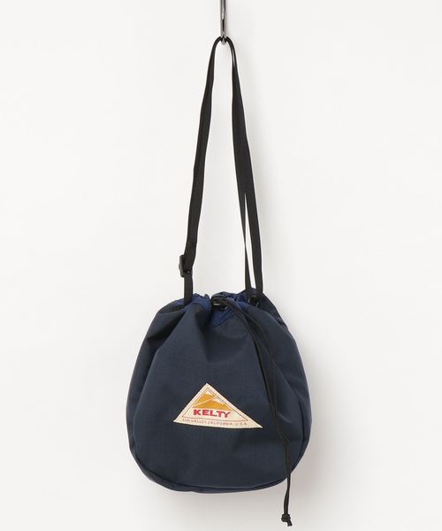 KELTY(ケルティ)の「【KELTY/ケルティ】ナイロン巾着ショルダー キンチャクショルダーM/KINCHAKU SHOULDER M(ショルダーバッグ・メンズ・ブラック/グレー/ブラウン系その他/ネイビー・FREE)」の4枚目の写真