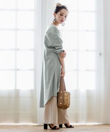 KOBE LETTUCE | サーマルヘンリーネック2WAYワンピース【WEARISTA akiicoさん×KOBE LETTUCEコラボ】(ワンピース)