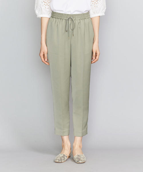 BEAUTY&YOUTH UNITED ARROWS(ビューティーアンドユースユナイテッドアローズ)の「BY マットサテンドローストリングパンツо(その他パンツ・レディース・ブラック/イエロー/オリーブ・LARGE/MEDIUM/SMALL)」の5枚目の写真