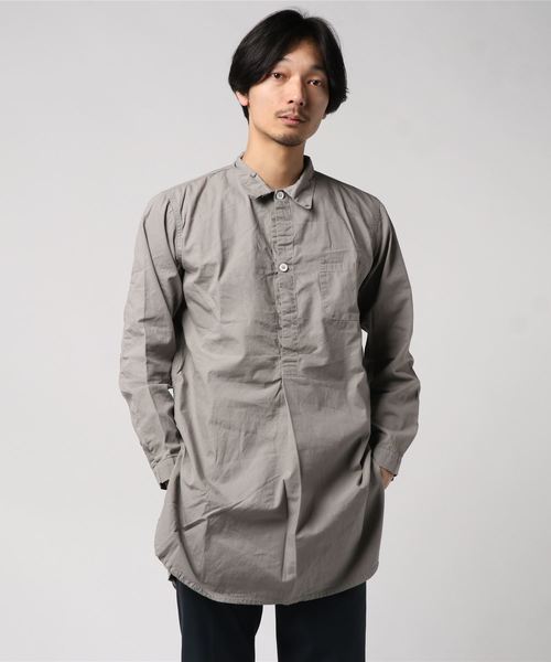 MILITARY(ミリタリー)の「【SWEDISH TYPE】GRANDPA SHIRTS(シャツ/ブラウス)」|グレー