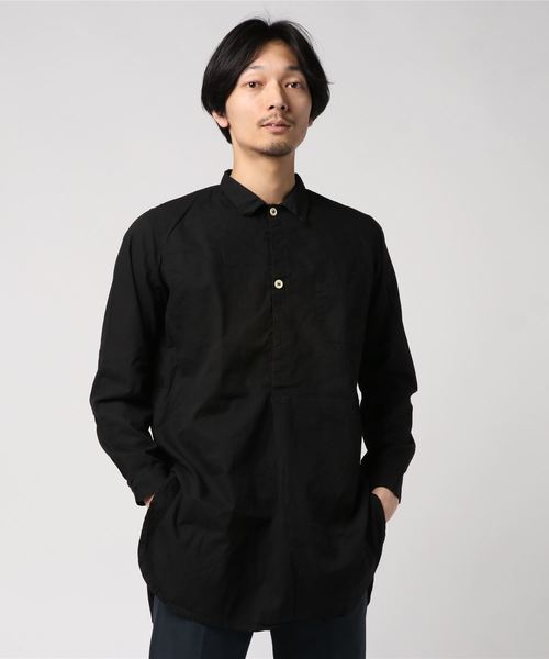 MILITARY(ミリタリー)の「【SWEDISH TYPE】GRANDPA SHIRTS(シャツ/ブラウス)」|ブラック