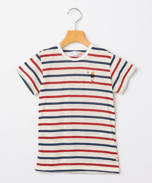 melple（メイプル）の「【SHIPS KIDS別注】melple:クールマックス アイコン TEE(100～160cm)（Tシャツ/カットソー・キッズ・ホワイト/ネイビー/マルチ・110/120/130/S/145/100）」の3枚目の写真
