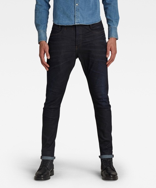 G-STAR(ジースター)の「D-STAQ 3D SLIM JEANS/立体裁断スリムテーパードジーンズ(デニムパンツ・メンズ・ダークインディゴブルー・26inch/27inch/28/32/29/32/30/32/31/32/32/32/33/32)」の7枚目の写真