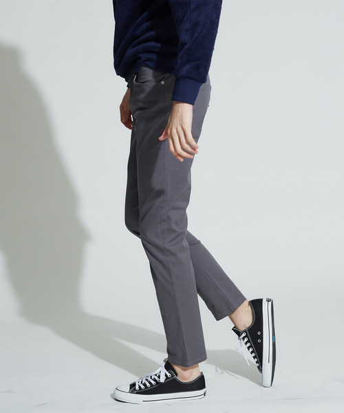 ABAHOUSE GRAY(アバハウスグレイ)の「【展開店舗限定】カラーツイルレギュラーパンツ(その他パンツ・メンズ・ホワイト/ライトグレー/ブラック/ベージュ/ネイビー・44/46/48/50)」の1枚目の写真