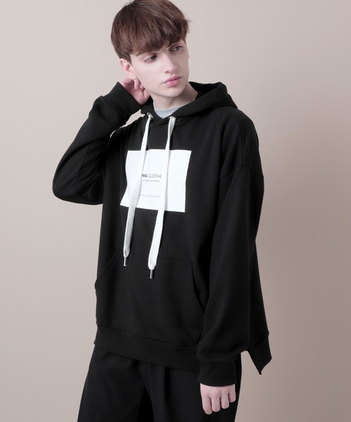 EMMA CLOTHES（エマクローズ）の「裏毛プルオーバーロゴパーカー(EMMA CLOTHES)（パーカー・メンズ・ブラック/オフホワイト/グレー系その他/チャコール/ライトベージュ・FREE）」の15枚目の写真