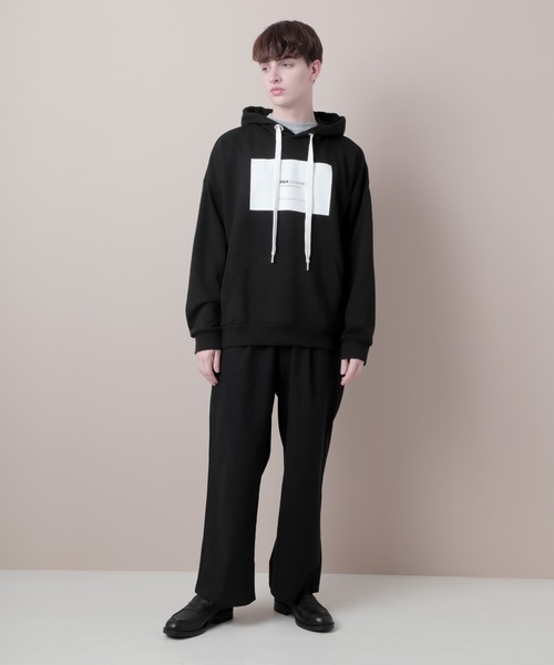 EMMA CLOTHES（エマクローズ）の「裏毛プルオーバーロゴパーカー(EMMA CLOTHES)（パーカー・メンズ・ブラック/オフホワイト/グレー系その他/チャコール/ライトベージュ・FREE）」の17枚目の写真