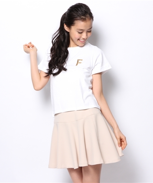 Chico(チコ)の「ビジューワッペンT(Tシャツ/カットソー・レディース・ホワイト/ネイビー/グレー・FREE)」の5枚目の写真