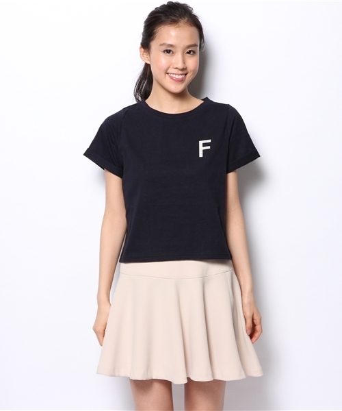 Chico(チコ)の「ビジューワッペンT(Tシャツ/カットソー・レディース・ホワイト/ネイビー/グレー・FREE)」の4枚目の写真